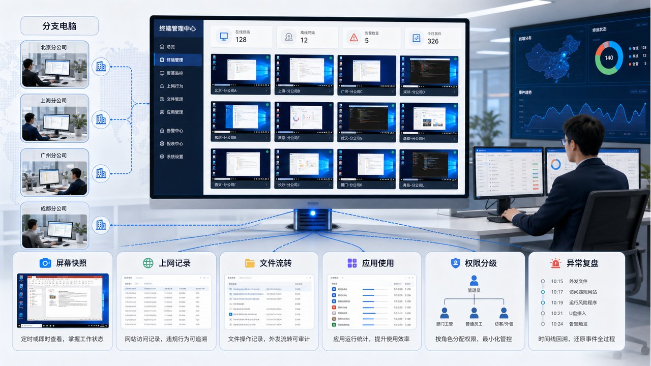 企业终端审计辅助场景图