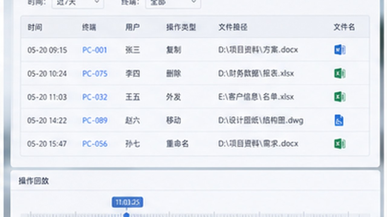 企业资料复盘权限边界辅助图